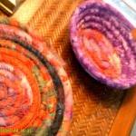 Basket or Bowl Oval Fabric ..