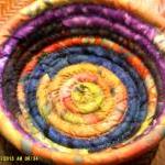 Coiled Fabric Basket Bowl ..