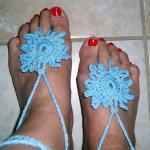 Barefoot Sandals Light Blue..