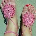 Barefoot Sandals Pink Finge..