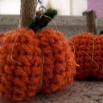 3 Little Crochet Pumpkins w..