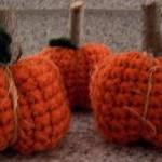 3 Little Crochet Pumpkins w..