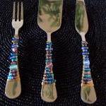 Beaded Cheese Serving Set -..