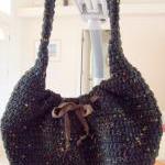 Crochet Black Purse