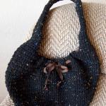 Crochet Black Purse