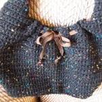 Crochet Black Purse
