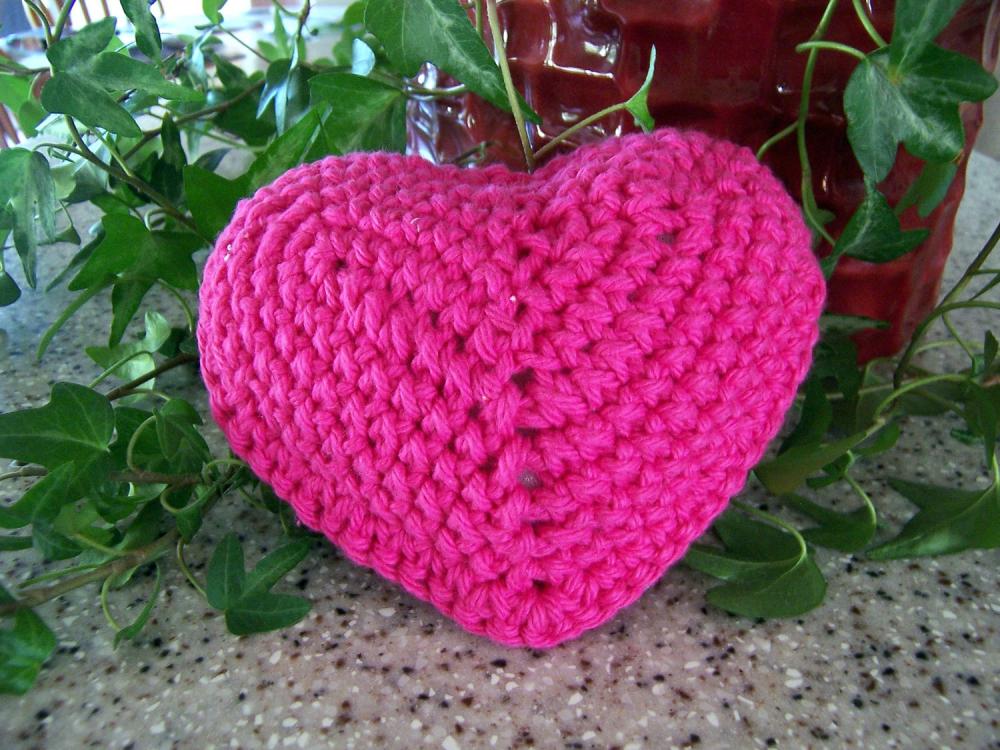 Heart of Crochet - Ornament with ribbon tie