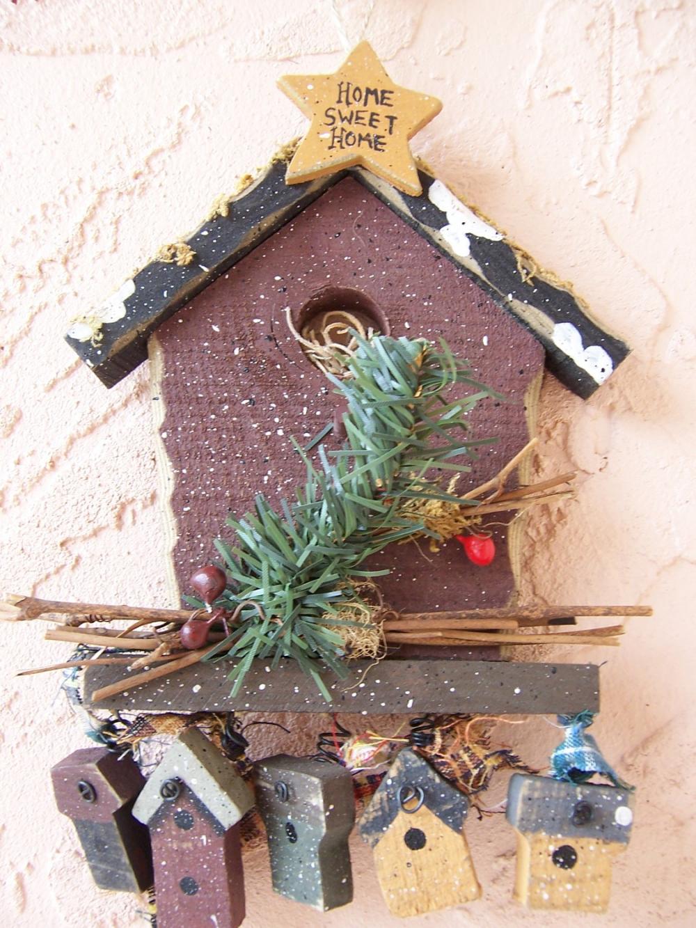 Wood Home Sweet Home Birdhouse