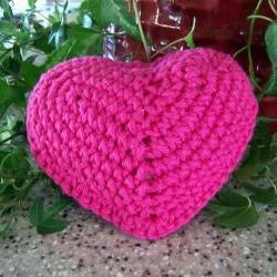 Heart of Crochet - Ornament with ribbon tie